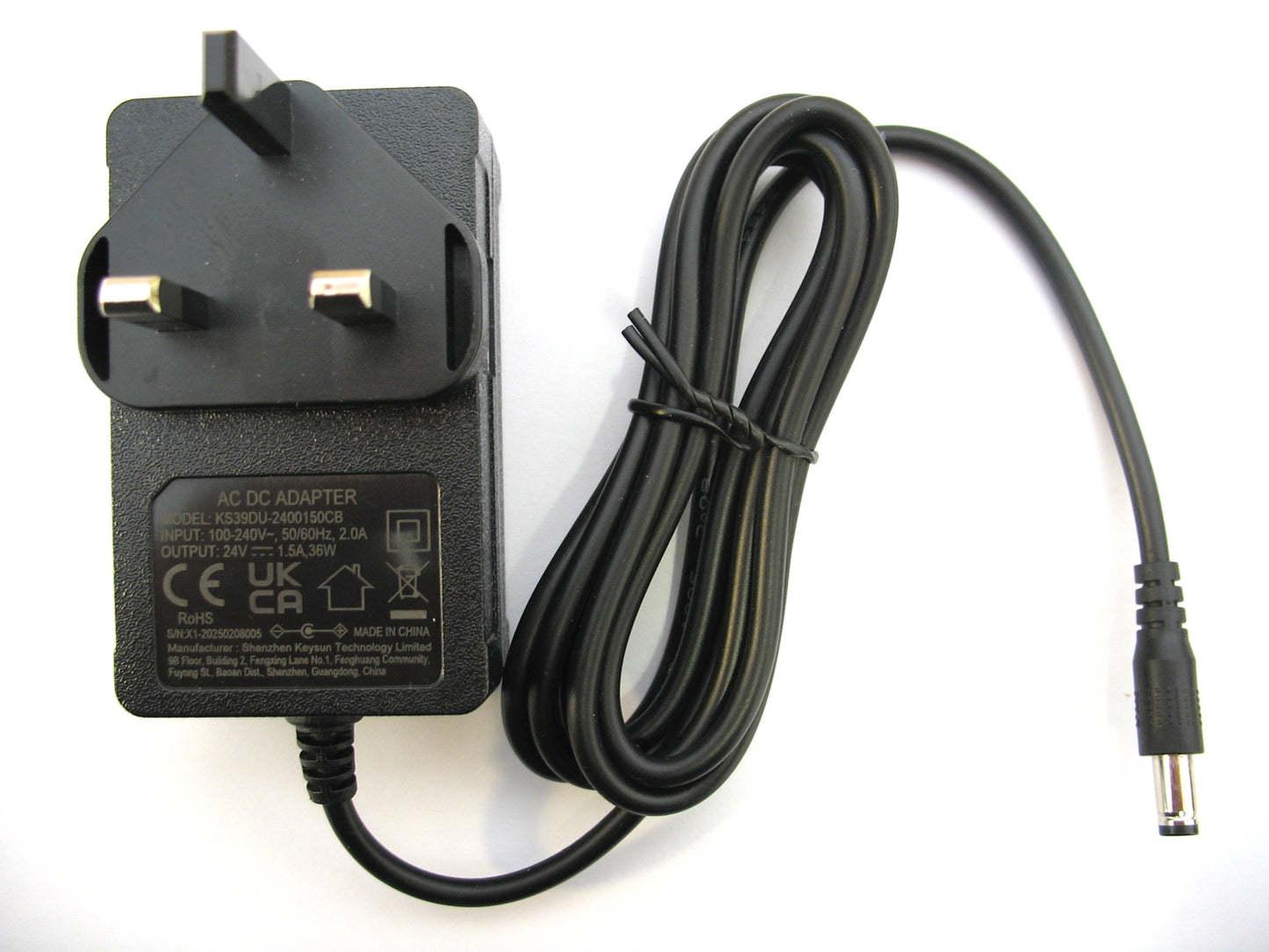 1500ma (1.5a) 24v 36w AC/DC Switch Mode Power Adaptor