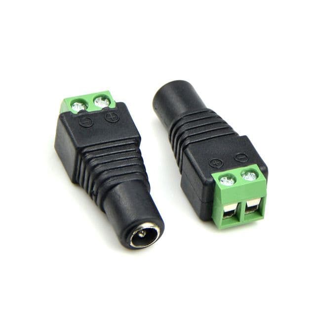 2.1mm x 5.5mm Jack Socket to 2 Pin Screw Terminal