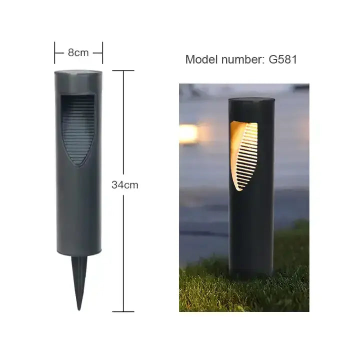 Solar Garden Spike Light (Black)