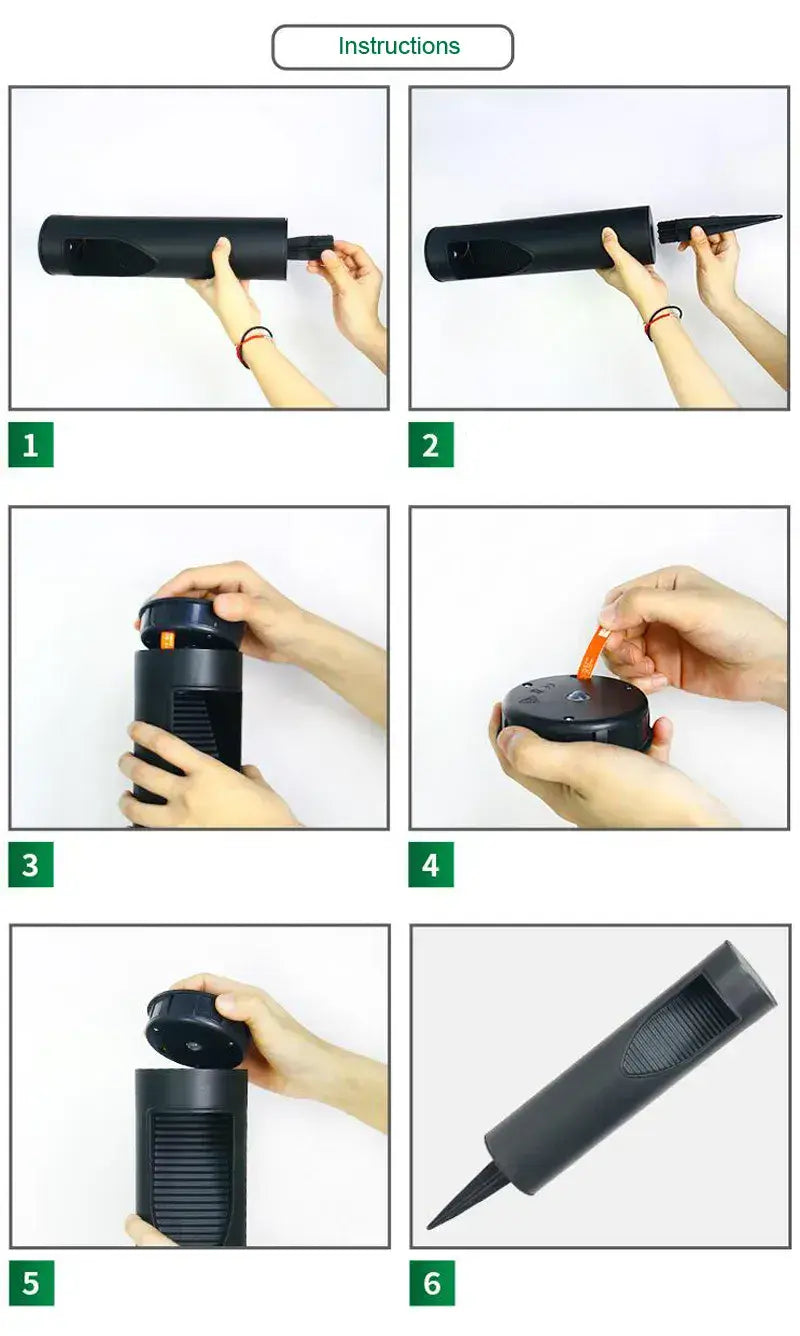 Solar Garden Spike Light (Black)