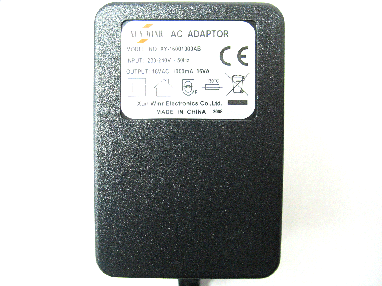 1000ma (1a) 16v 16VA AC/AC (AC Output) Power Adaptor