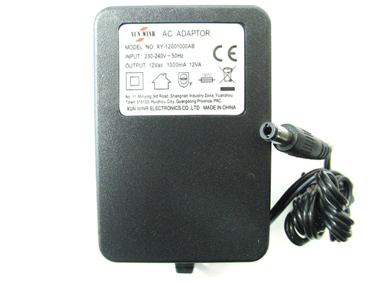 1000ma (1a) 12v 12VA AC/AC (AC Output) Power Adaptor