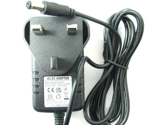1000ma (1a) 24v 24w Mains Regulated Switch Mode AC/DC Power Adaptor