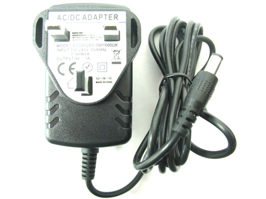 1000ma (1a) 9v 9w Regulated Switch Mode AC/DC Power Adaptor