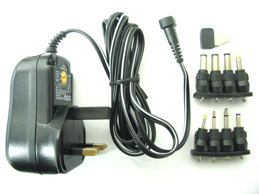 1000ma (1a) 3v,4.5v,5v,6v,7.5v,9v,12v 12w Universal Regulated AC/DC Switch Mode Power Adaptor - EA