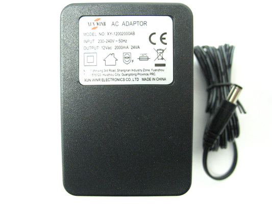 2000ma (2a) 12v 24VA AC/AC (AC Output) Power Adaptor