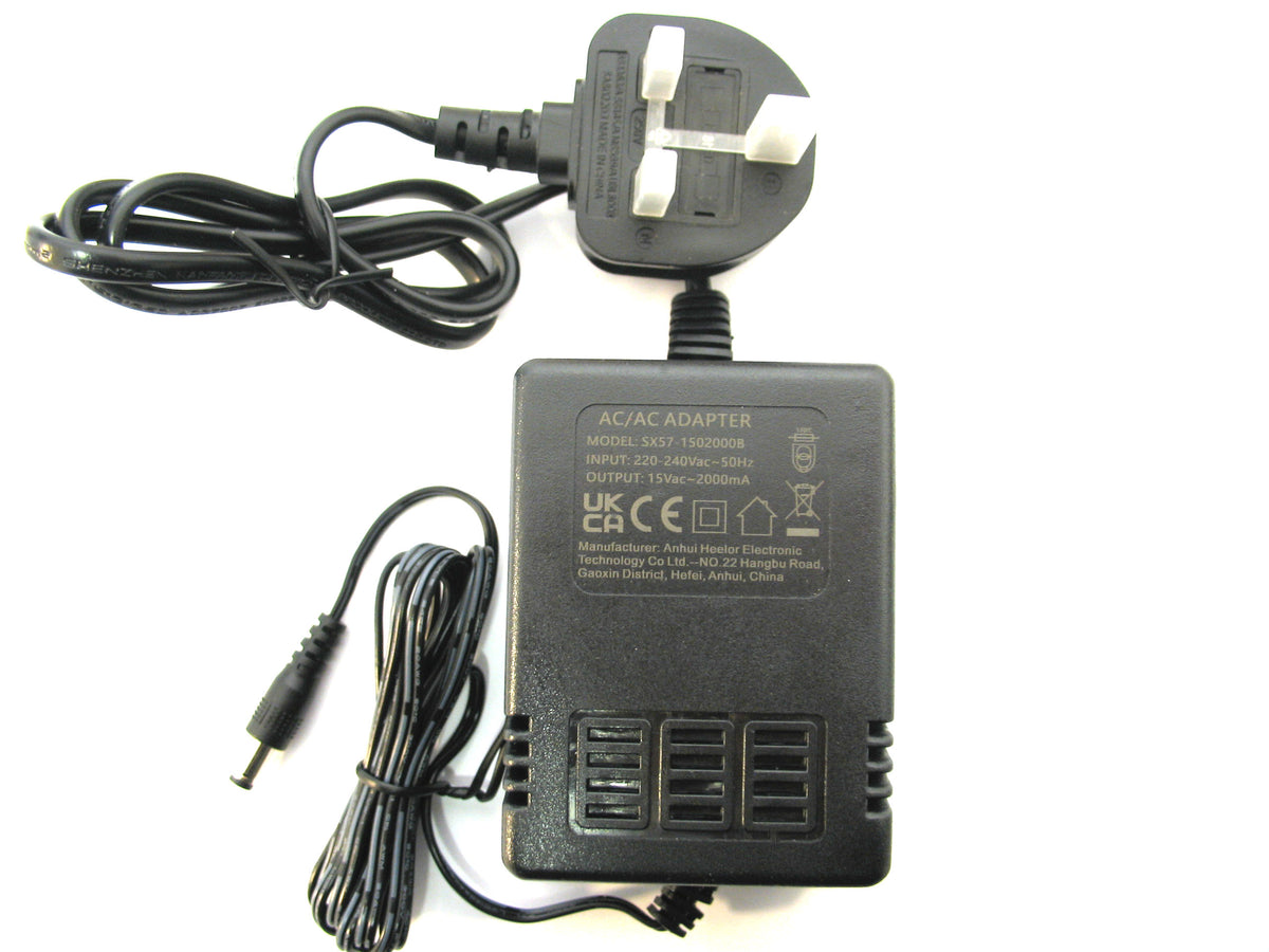 2000ma (2a) 15v 30VA AC/AC (AC Output) Power Adaptor