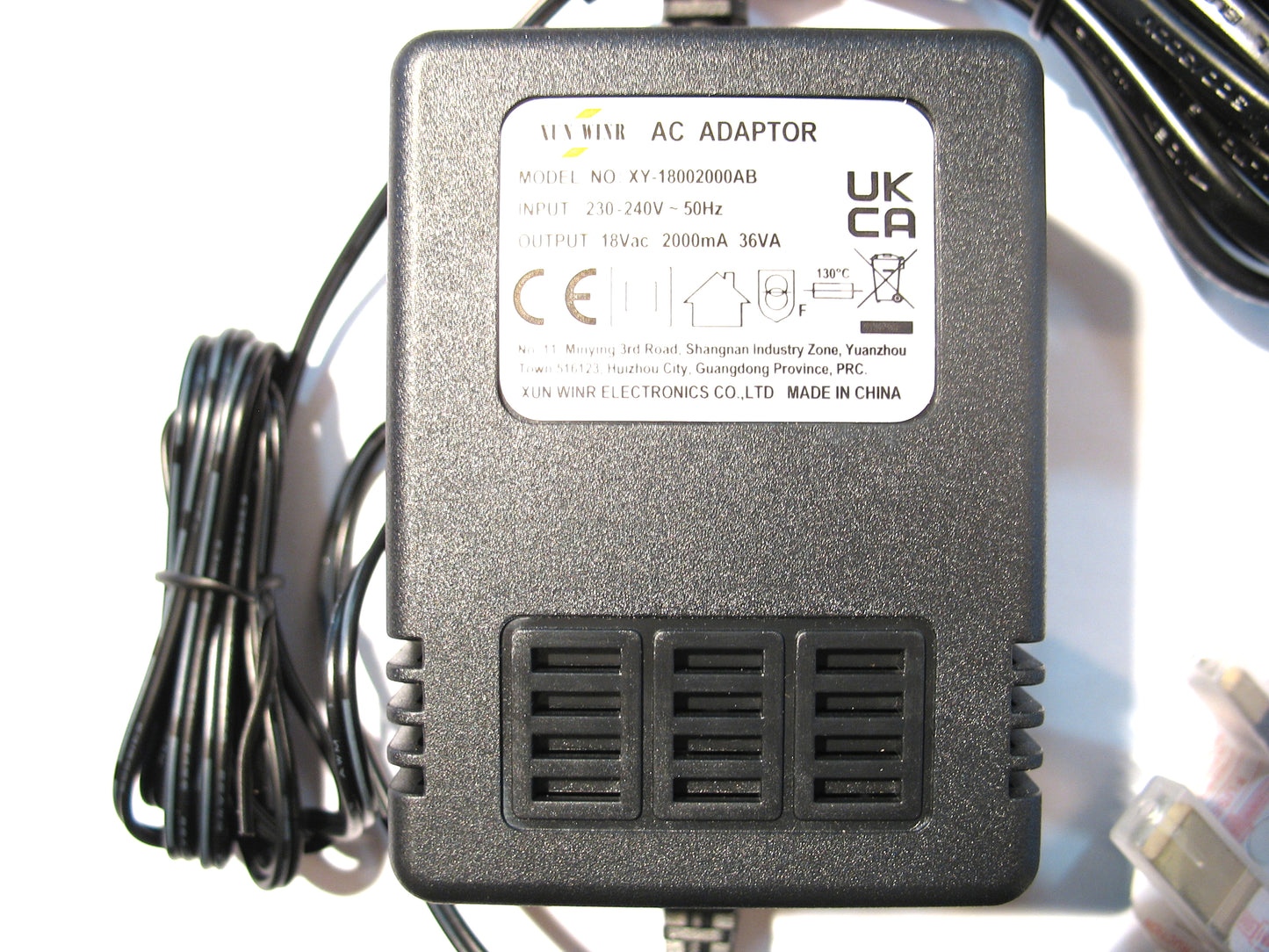 2000ma (2a) 18v 36VA AC/AC (AC Output) Power Adaptor