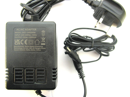 2000ma (2a) 24v 48VA AC/AC (AC Output) Power Adaptor