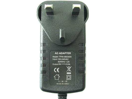 3000ma (3a) 9v 27w AC/DC Regulated Switch Mode Power Adaptor