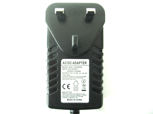 3000ma (3a) 12v 36w AC/DC Regulated Switch Mode Power Adaptor