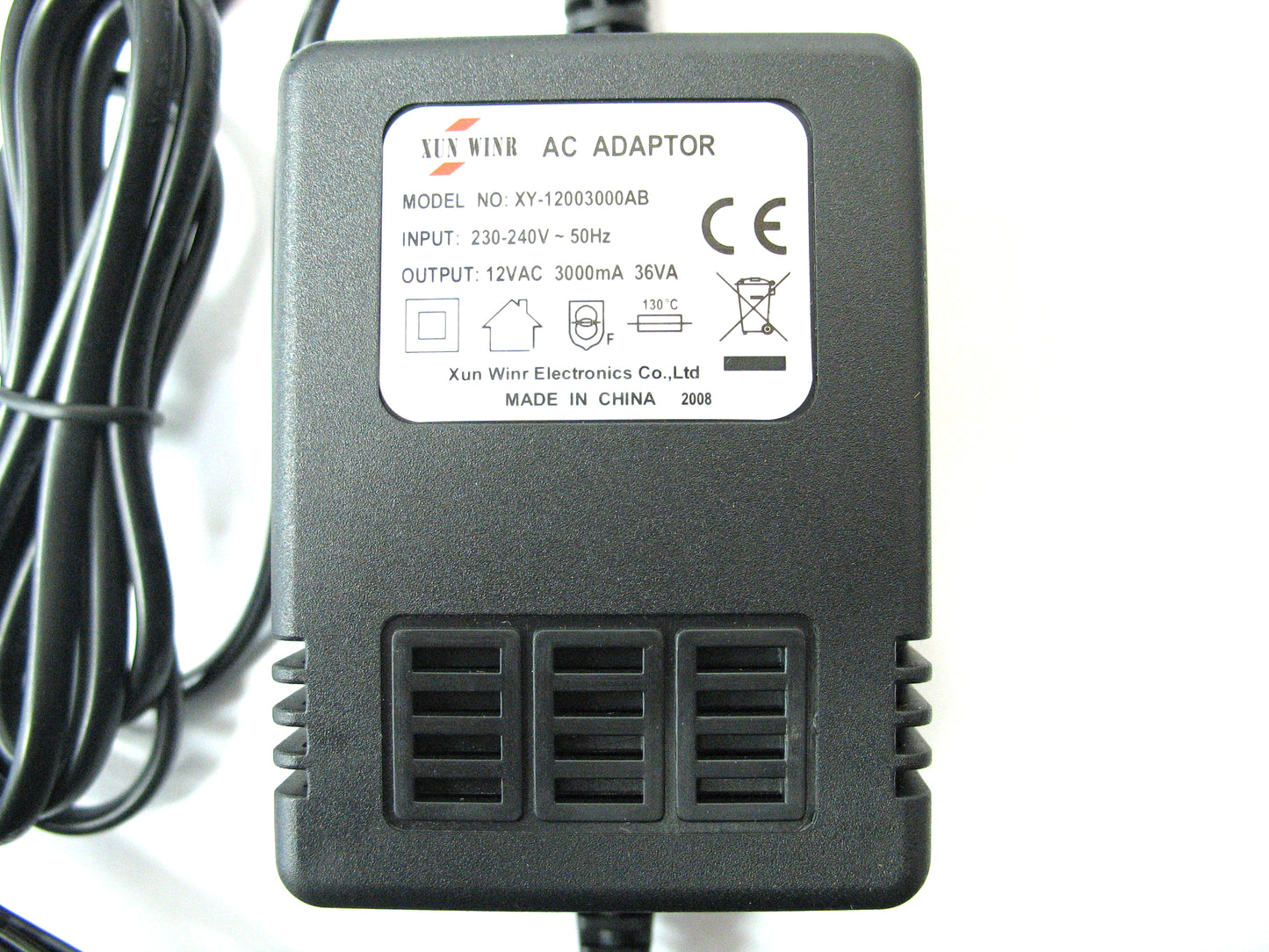 3000ma (3a) 12v 36VA AC/AC Mains Power Adaptor