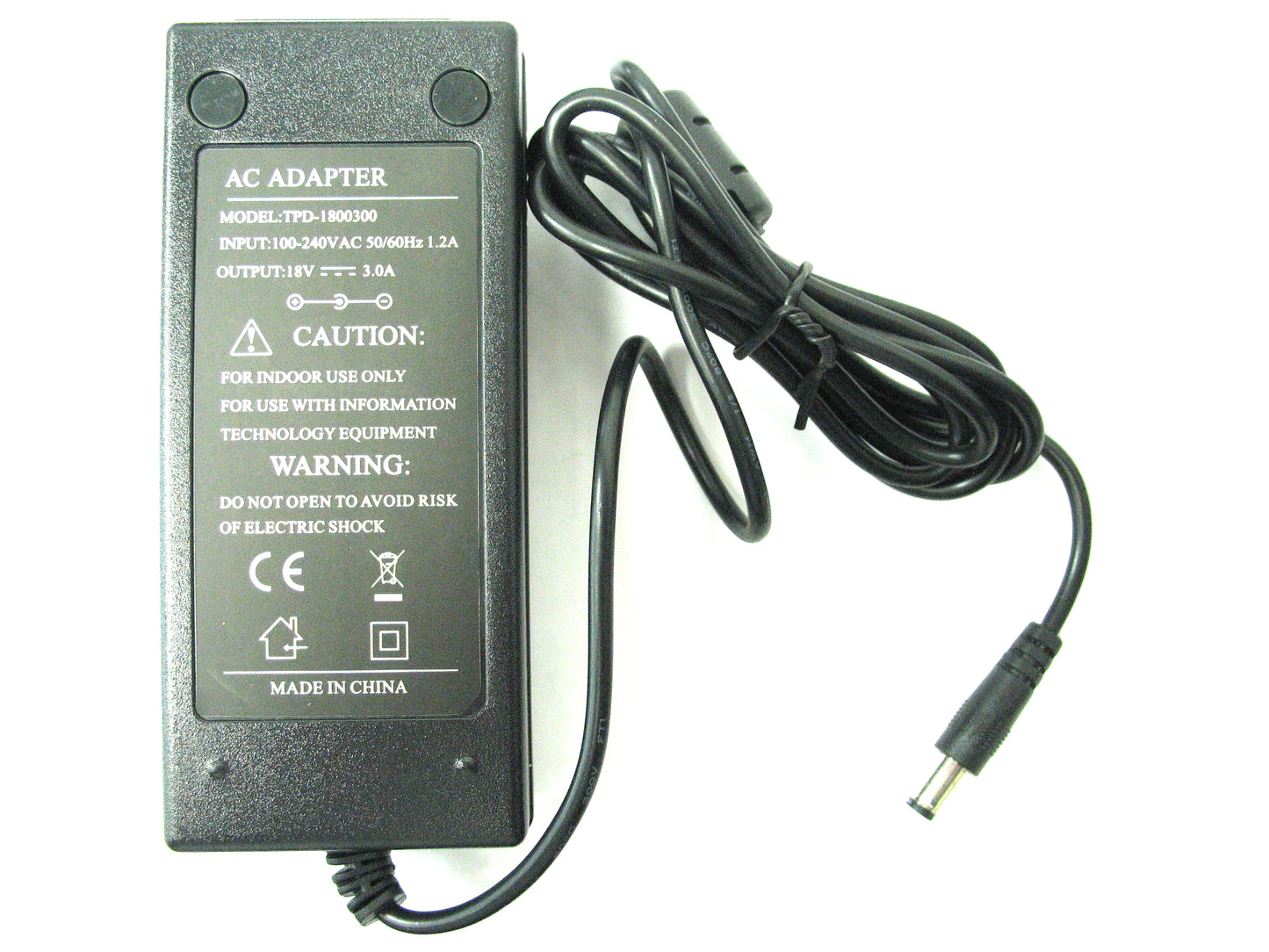 3000ma (3a) 18v 54w Mains Regulated Switch Mode AC/DC Desktop Power Adaptor