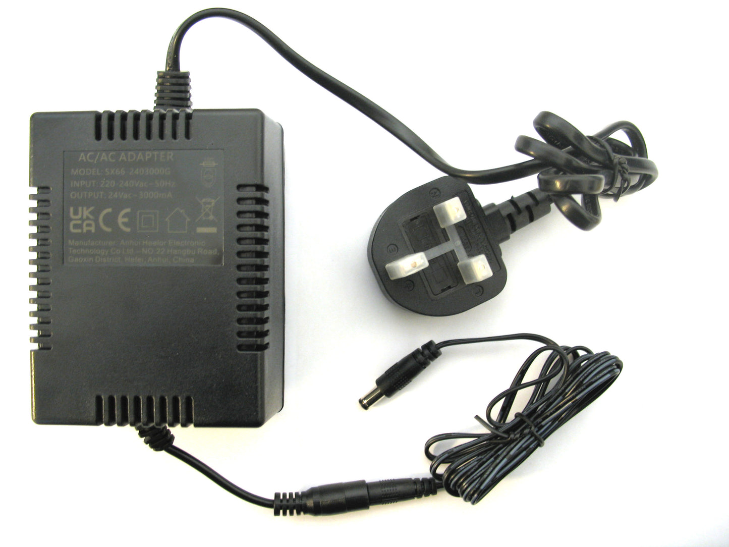 3000ma (3a) 24v AC/AC (AC Output) Power Adaptor