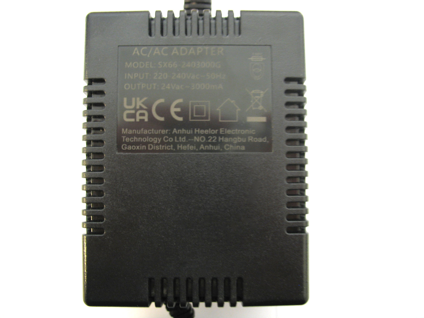 3000ma (3a) 24v AC/AC (AC Output) Power Adaptor