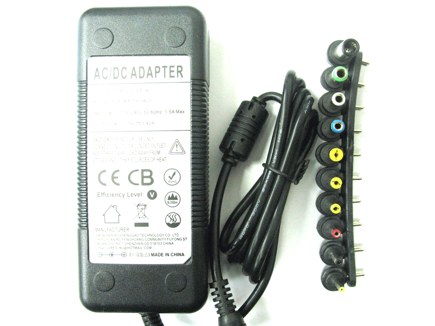 3420ma (3.42a) 19v 65w Mains Regulated Switch Mode AC/DC Desktop Power Adaptor