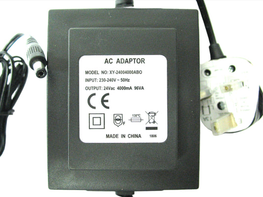 4000ma (4a) 24v AC/AC (AC Output) Power Adaptor