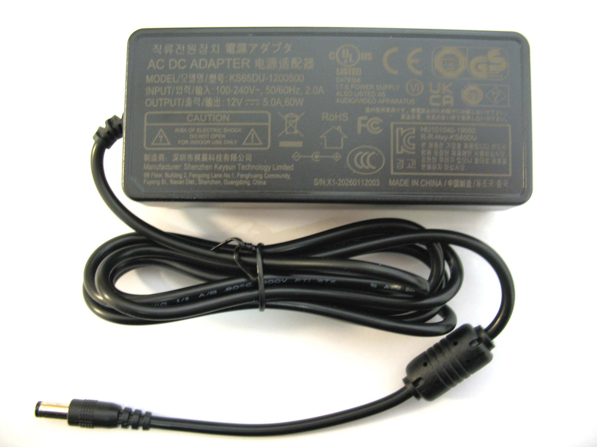 5000ma (5a) 12v 60w AC/DC Regulated Desktop Power Adaptor