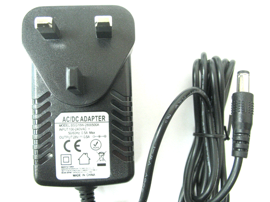 500ma (0.5a) 28v 14w AC/DC Regulated Switch Mode Power Adaptor