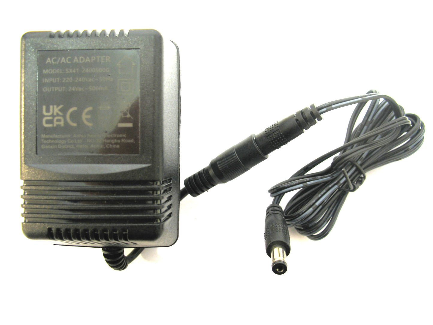 500ma (0.5a) 24v 12VA AC/AC (AC Output) Power Adaptor