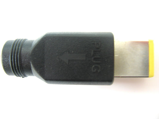 2.1mm x 5.5mm to Lenovo Yellow DC Power Plug Adaptor