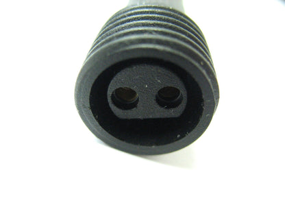 2.1mm x 5.5mm Jack to 2 Pin Half Moon Socket Power Adaptor Lead/Cable 15cm