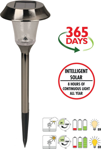 Intelligent Solar LED Garden Spike Light 25 Lumen