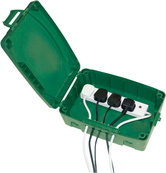 Outdoor IP 54 Rated Electrical Connection Box (Green)